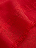 Cotton Linen Blend Scarf