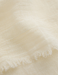 Cotton Linen Blend Scarf