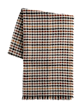 Checked Fringed Scarf