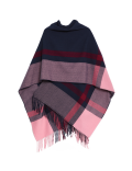 Colourblocked Open Front Poncho