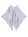 Woven Tassel Poncho