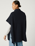 Knitted High Low Poncho