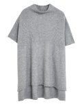 Knitted High Low Poncho