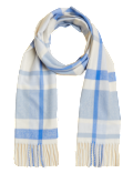 Checked Tassel Scarf