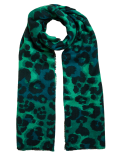 Animal Print Scarf with Wool