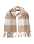 Checked Tassel Scarf