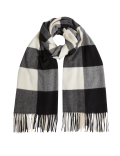 Checked Tassel Scarf