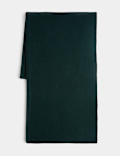 Ribbed Knit Scarf with Wool