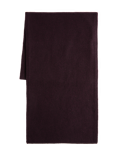 Ribbed Knit Scarf with Wool