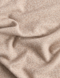 Ribbed Knit Scarf with Wool