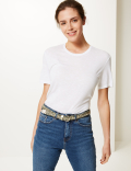 Leather Metallic Hip Belt