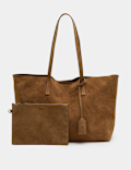 Suede Tote Bag