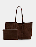 Suede Tote Bag