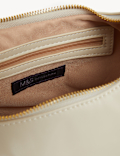 Faux Leather Underarm Shoulder Bag