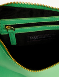 Faux Leather Underarm Shoulder Bag