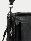 Faux Leather Cross Body Camera Bag