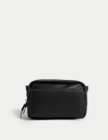 Faux Leather Cross Body Camera Bag