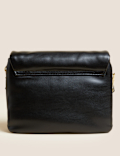 Faux Leather Padded Shoulder Bag