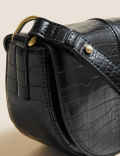 Faux Leather Cross Body Bag