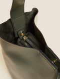 Faux Leather Shoulder Bag