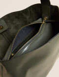 Faux Leather Shoulder Bag