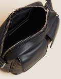 Leather Multi Pocket Cross Body Bag