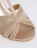 Stiletto Heel Glitter Sandals