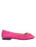 Wide Fit Suede Square Toe Ballet Pumps