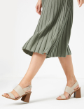 Open Toe Block Heel Sandals