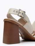 Open Toe Block Heel Sandals