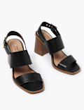 Open Toe Block Heel Sandals