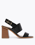 Open Toe Block Heel Sandals