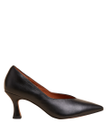 Leather Statement Pointed Court Shoes