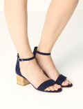 Wide Fit Block Heel Sandals