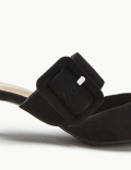 Extra Wide Fit Kitten Heel Mule Shoes