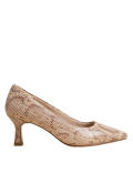 Wide Fit Leather Kitten Heel Court Shoes