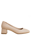 Wide Fit Block Heel Square Toe Shoes