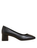 Wide Fit Block Heel Square Toe Shoes
