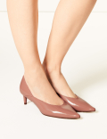 Kitten Heel Pointed Court Shoes