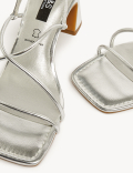Leather Strappy Statement Sandals