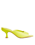 Wide Fit Leather Kitten Heel Mules