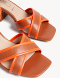 Wide Fit Ankle Strap Block Heel Sandals