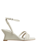 Buckle Strappy Wedge Sandals