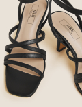 Strappy Open Toe Stiletto Heels