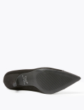 Kitten Heel Pointed Court Shoes