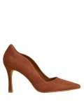 Suede Stiletto Heel Pointed Court Shoes