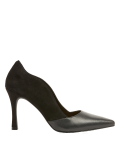 Suede Leather Stiletto Heel Court Shoes