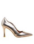Leather Stiletto Heel Pointed Court Shoes