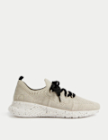 Knitted Lace Up Trainers