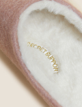 Felt Mule Slippers with Secret Support